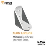 لایف لاین افقی ثابت برند کایا سیفتی KAYA SAFETY مدل K-2010 A - تصویر 3