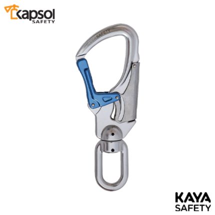 کارابین آلومینیومی دو قفل با هرزگرد برند کایا سیفتی KAYA SAFETY مدل K-4/SW